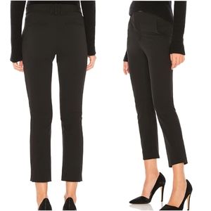 MCGUIRE LOU LOU HIGH WAIST CROP SLIM TROUSERS WELLIE Black Size 24